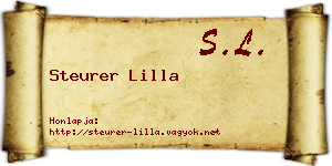 Steurer Lilla névjegykártya